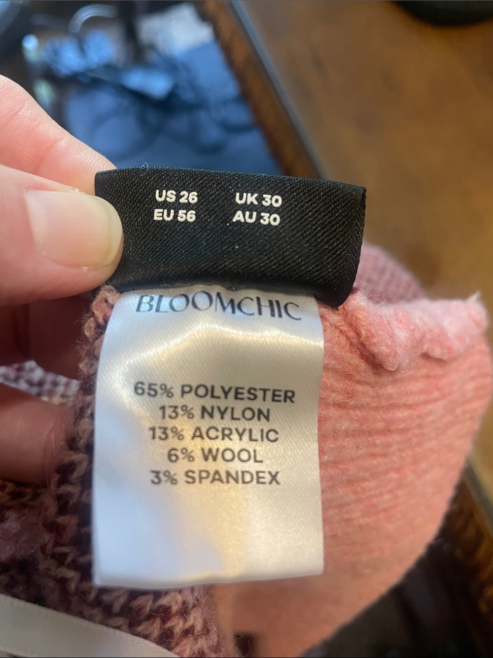 BloomChic Pink Cardigan with Crocodile Motif - Picture 2 of 2